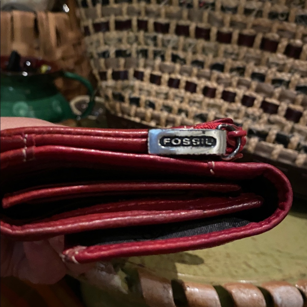 vintage fossil leather wallet - Picture 10 of 16